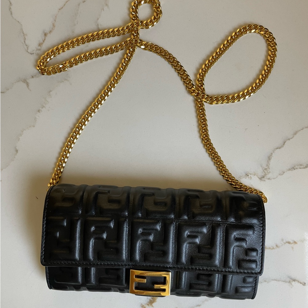 Fendi Black continental wallet